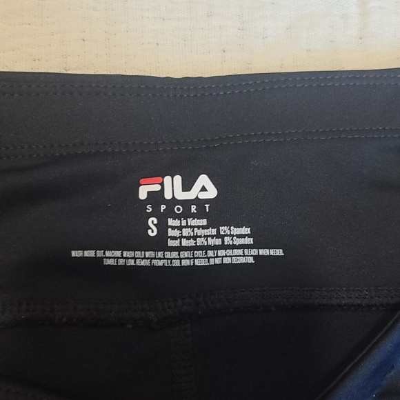 Fila Navy Blue Sport Leggings with Mesh Detailing - Picture 5 of 9